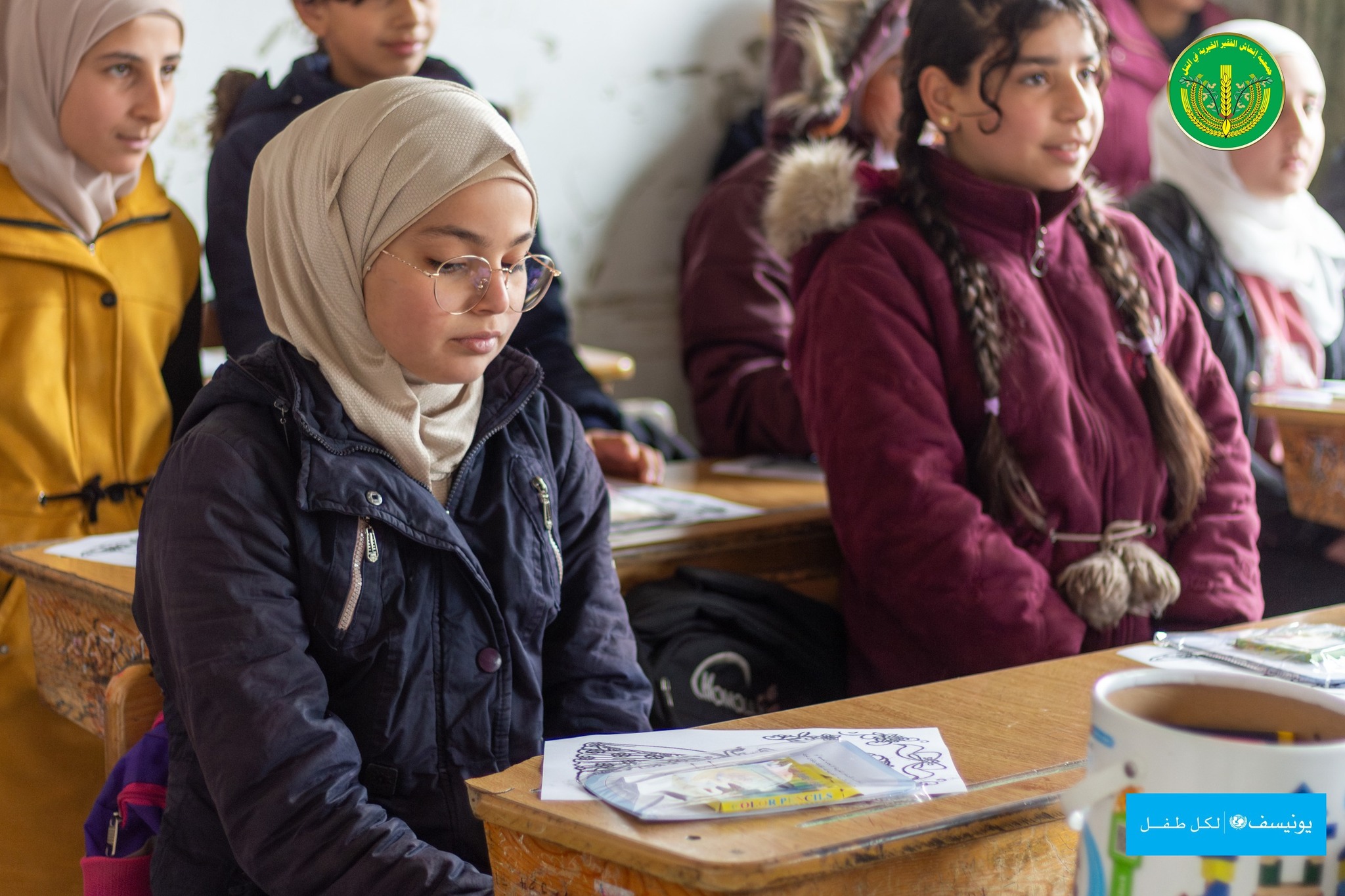 جلسات توعية للأطفال حول مخلفات الحرب.💚✨